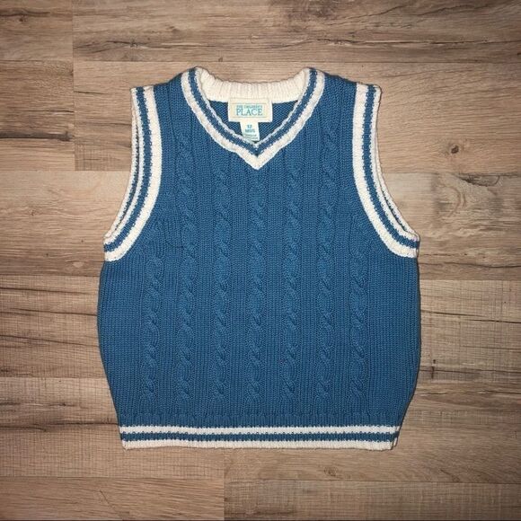 The Children’s Place Blue Sweater Vest Size 12 m. - Picture 1 of 4